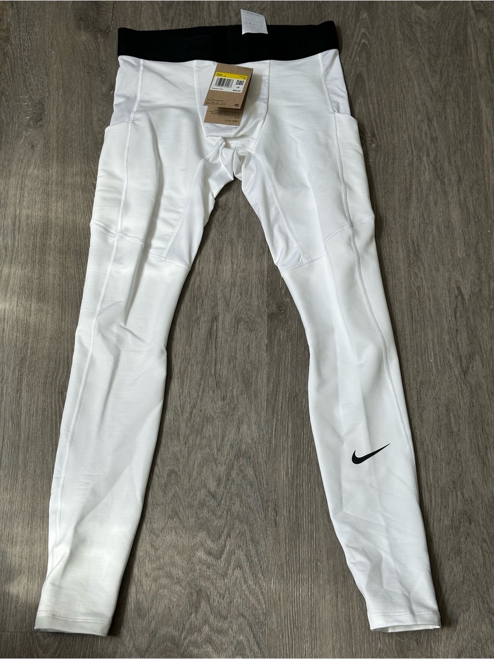 Nike Pro | Men's White Training Compression Pants | Size Small - NWT!